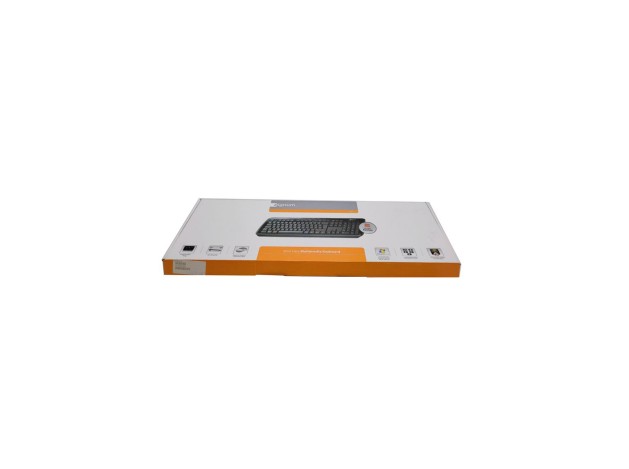Zignum Teclado Slim Line Multimedia | Teclado USB Delgado y Silencioso